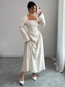 Women's Dress 8289, Elegant Casual Wear, Long Sleeve, Perfect for Daily, Comfortable Fit, Versatile Fashion Choice