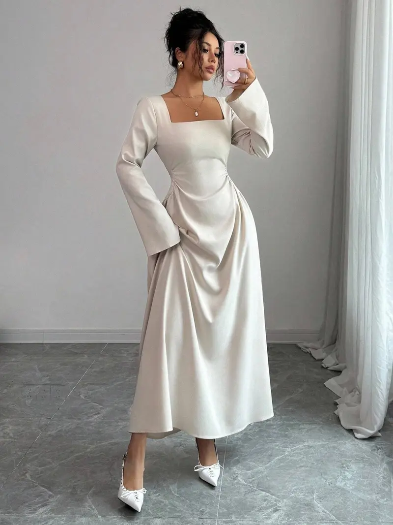 long sleeve bottomless brunch dress - TikTok Shop