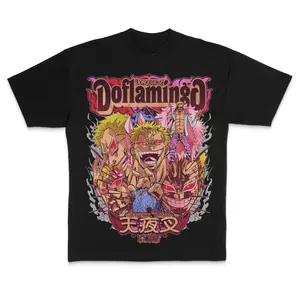 Donquixote Doflamingo Anime T-Shirt, One Piece Villain Graphic Tee, Manga Fan Shirt