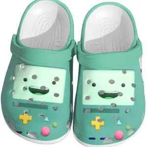 Retro Gaming Console Clogs - Fun and Comfortable Slip-On Shoes for Gamers - Comfortable Footwear