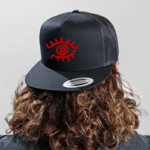 JOP 111XPANTIA FR Flat Bill Trucker Hat Snapback Mesh Hat Multi Color