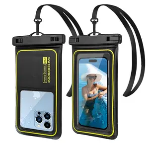 IP68 Waterproof Phone Bag, Sponge Floating Case with Lanyard, Touchscreen Compatible for iPhone 17 Pro Max 16 15 14 S25 S24, Travel Essential, Beach