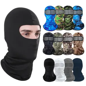 Cycling Face Mask Neck Warmer Integrated Motorcycle Sun Protection Head Cover Full Coverage Men's Thin Lycra Ice Silk Neck Warmer Full Face Protection