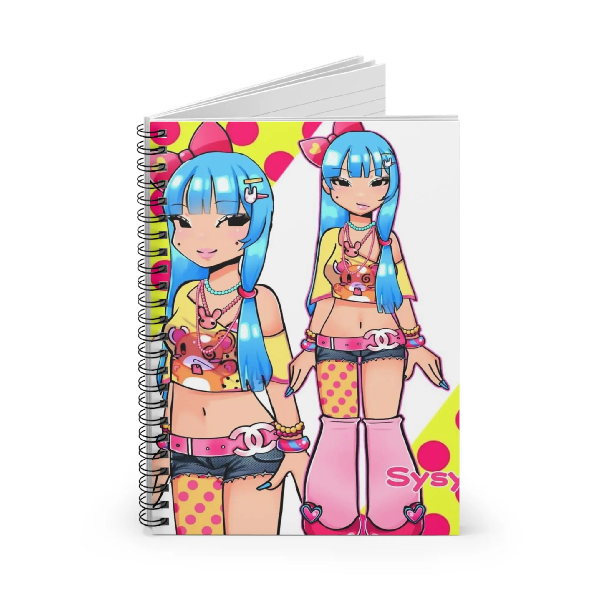 Kawaii Anime Journal Spiral Notebook - Ruled Line