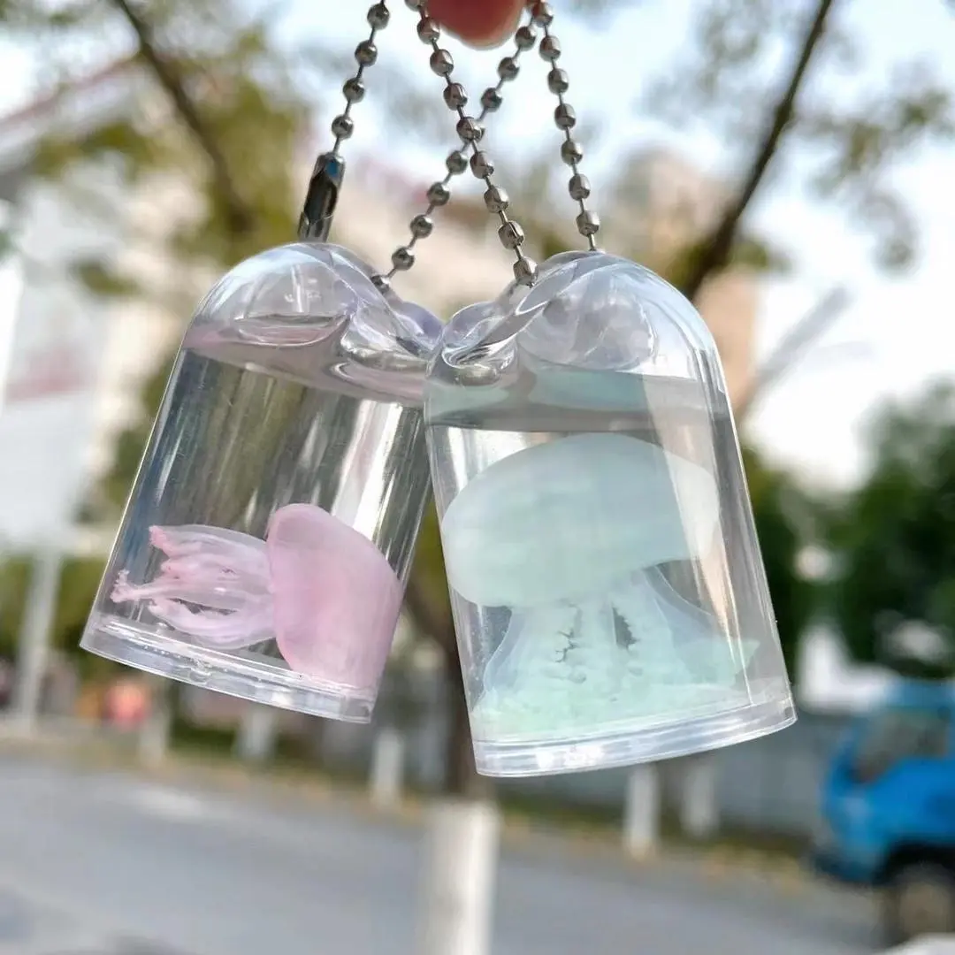 Cute Jellyfish Keychain,Stylish Keychain, Fashionable Keychain for Women & Men, Trendy All-match & Exquisite Keychain for Birthday Gift, Keychain Pendant,SummerVibe