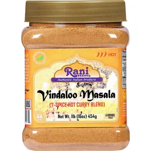 Rani Vindaloo Curry Masala Natural Indian Spice Blend 16oz (1lb) 454g PET Jar ~ Salt Free | Vegan | Gluten Friendly | NON-GMO | Kosher | No colors