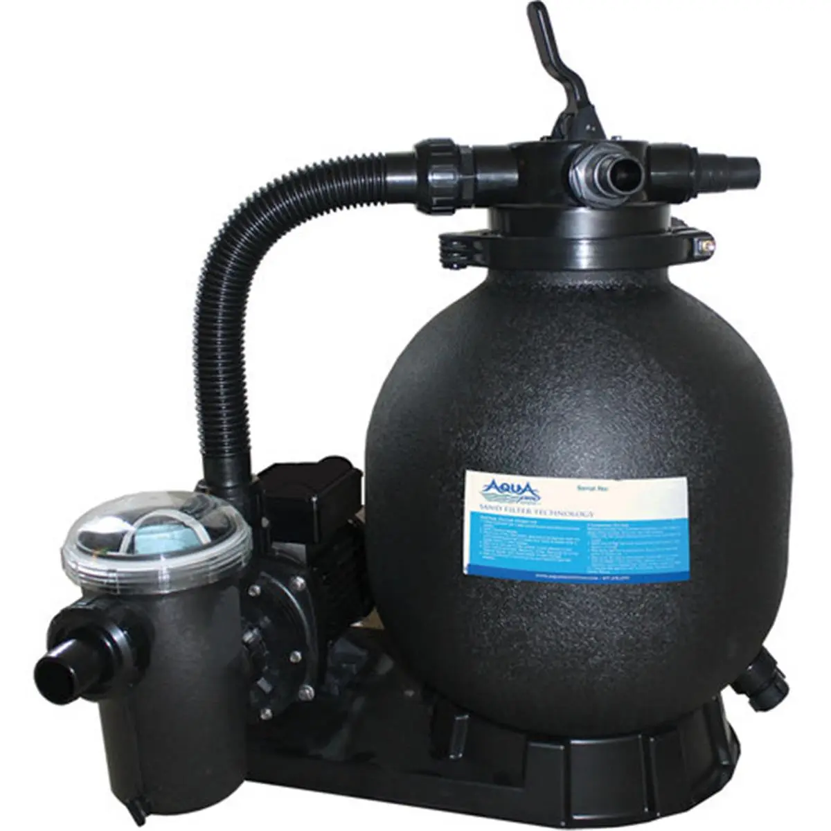 AQUA Pro System 15 in. Sand Filter System for Above Ground Pools with TEFC Motor Technology, Designed for Fast Installation and Maintenance, Aqua Pro System 15 In. 3/4 Hp, 15" Diameter Sand Filter System