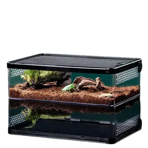 Large Ventilated Reptile Terrarium Automatic Pet Control Box for Breeding & Escape Prevention outdoorfun