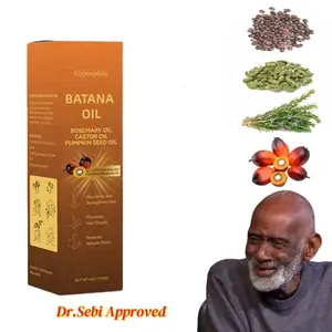 Batana Oil 4-in-1 Liquid with Rosemary, Castor, Pumpkin Seed Oil for Nourishing Hair & Stimulating Growth - 118ml (4oz) - Dr. Sebi Approved Thickening Regrowth Formula Thickening Boost