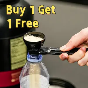 Buy 1 Get 1 Free | Protein Powder Funnel-Mini with Sliding Scoop  — High-Quality Funnel for Pre-Workout Creatine Powder, Coffee/Milk/Smoothie/Chocolate Powder, BPA-Free Plastic Kitchen Utensil, Perfect Gift for Valentine’s Day,plastic kitchen utensils