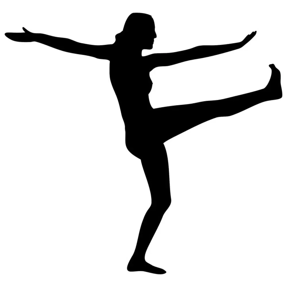 Yoga Silhouette Stencil by Crafty Stencil