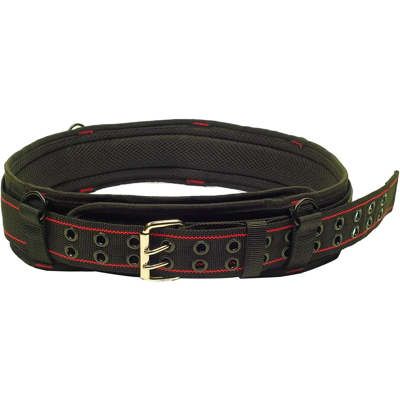 3 inch Padded Tool Belt Work Tool Belt for Heavy Duty Work (Red)