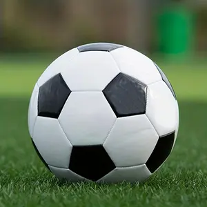 Durable Adult Soccer Ball - Protective, Ideal for Agility Training And Outdoor Workouts, Classic Black And White, Machine-Stitched PVC