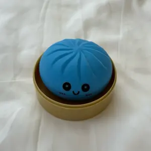 Ocean Blue Color Squishy Dumpling Viral Dumplings Bun Trending Stress Relief Toy
