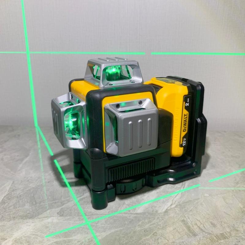 DeWalt DW089 3-Line Green Cross Laser Level with Magnetic Mount for High Precision Jobsite & Home Renovation Projects Ensures Accuracy in Tasks