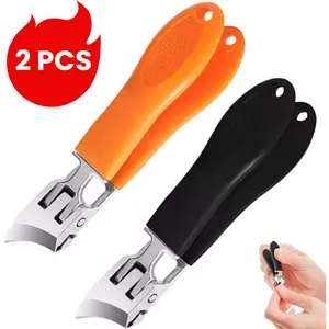 2 PCS Eagle Beak Angled Nail Clippers, Oblique Nail Clippers, Slant Edge Nails Clipper, for Ingrown Toenails