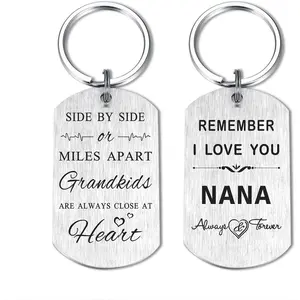 I Love You Nana Gifts - Grandkids Are Always Close At Heart - Nana Keychain, Mothers Day, Christmas