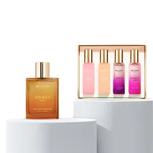 Bellavita Luxury Midnight Mischief Gift Set | Honey Oud & Women’s Gift Set | Sweet Oud & Feminine Signature Scents | Perfume Combo for Couples | Long-Lasting | Vegan & Cruelty-Free