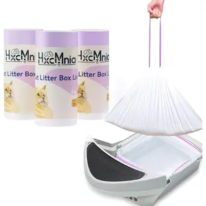 60 Count Self-Cleaning Litter Box Liners for Litter-Robot 4/3 - Leakproof & Odor-Control Design, 2x Thicker Material Than Standard Liners, Automatic  Litter Box Accessories