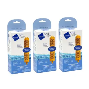 Nature2 Mineral Sanitizer (3-Pack) | Algae & Bacteria Remover for Spas/Hot Tubs – Family-Safe Clean