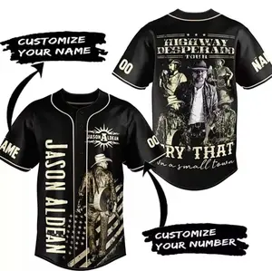 Personalized Jason Aldean Try That In A Small Town Highway Desperado Tour Baseball Jersey Shirt,  Jason Aldean Shirt, Aldean Lovers Shirt