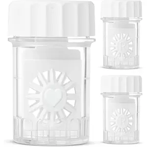 Contact lens Cases 3 Pieces| NOT for Peroxide Solutions| For Multipurpose Contact lens Solutions| This Case Does NOT Spin