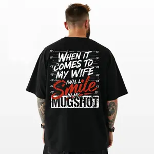 When It Comes To My Wife Shirt, I Smile In My Mugshot Hoodie, Funny Husband T shirt, Men's Sarcastic sweatshirt, gift for hubby