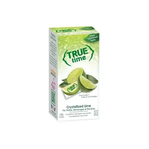 "True Lime Powder Packets - 100 Count for Easy Flavoring and Refreshing Drinks"