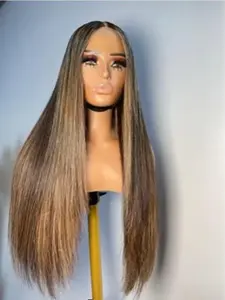 Ciara: Radiant Raw Cambodian Natural Wave with Custom Highlights"