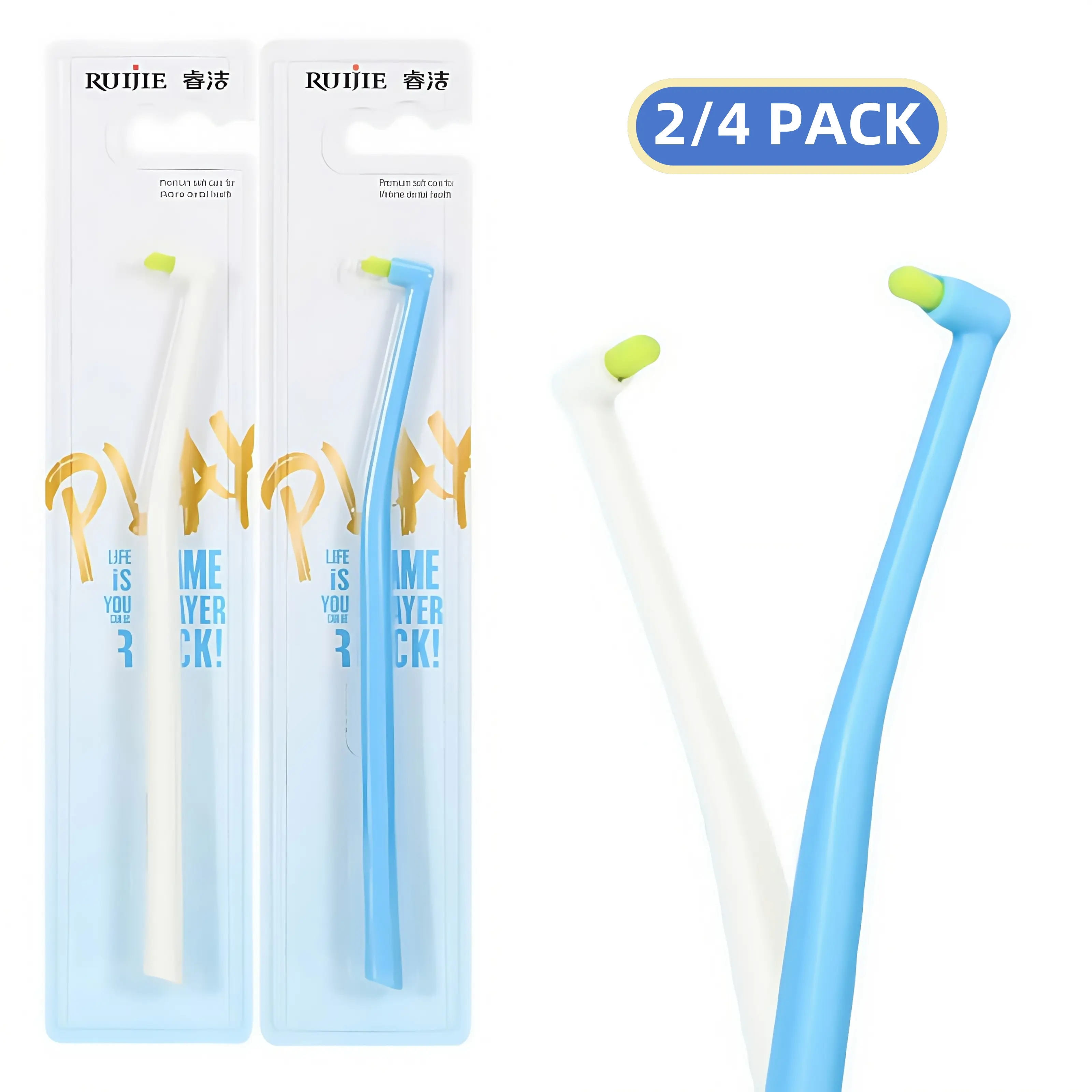 Orthodontic toothbrush, soft-bristle toothbrush, specially designed for braces, personalized toothbrush.