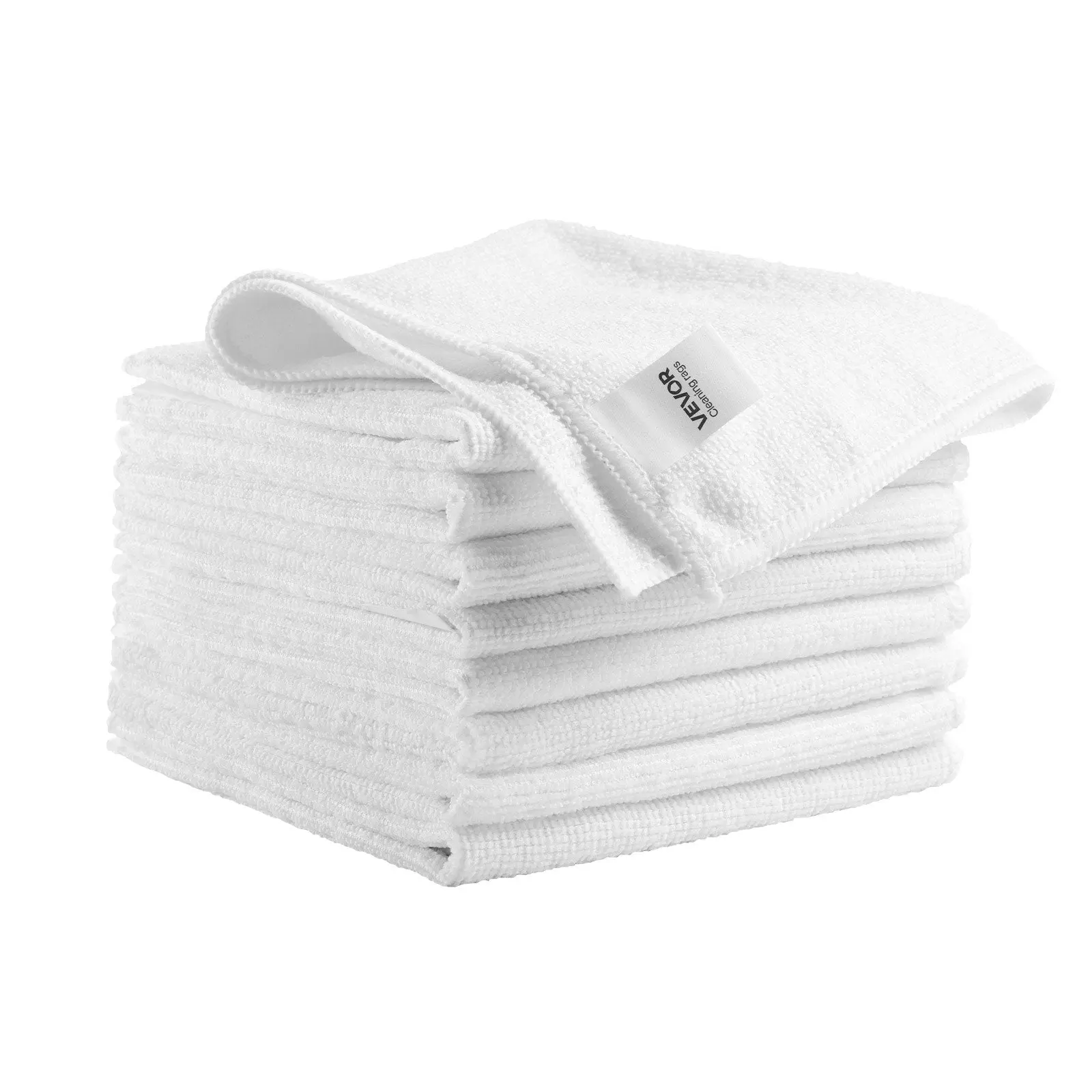 50-Pack Microfiber Kitchen Cleaning Cloths, 12x12 In
