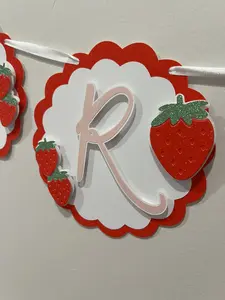 Strawberry Party Birthday Banner/ Party Supply