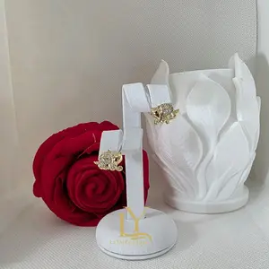 LaYaiBoutique #2395 Elephant Earrings, 14k Gold Plated, High Quality ( small size)