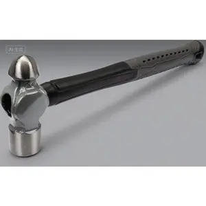 24 oz. Ball Pein Hammer for Metalworking, Durable Forged Steel Head with Shock-Absorbing Handle, Professional Grade Tool for Blacksmithing, Heavy-Duty Construction, Ergonomic Non-Slip Grip repair  tools soft grip handle