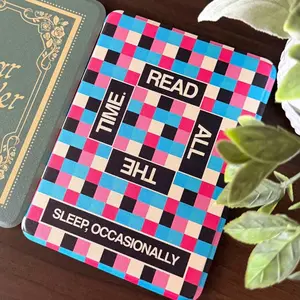 Read All The Time Harry Styles Inspired Kindle Case with Hand Strap and Magnetic Back for Enhanced Grip and Style