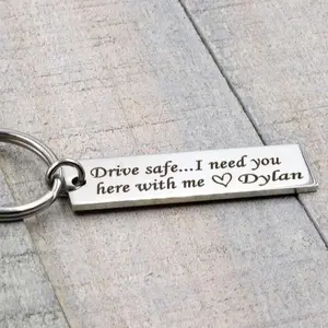 Drive Safe keychain, Custom Keychain, Couples Keychain, Key chain for Boyfriend, Gift for Him, Girlfriend, New Driver, Husband, Wife, Friend