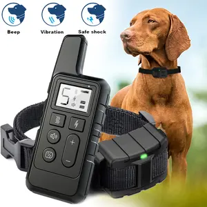 Dog Training Collar with Remote, IPX67 Waterproof Electric Collar with, Beep, Vibration, Rechargeable Electric Shock Collar for Small Medium Large Dogs