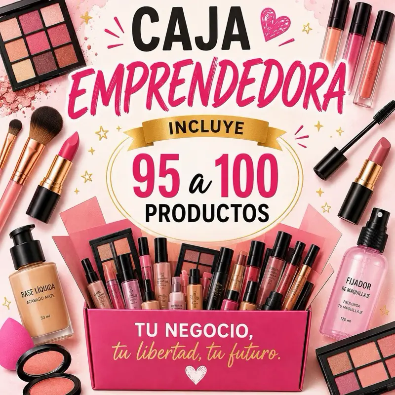 Cosmetic Variety Pack Set for Entrepreneurs - 97-100 Pcs Makeup Kit with 6 Pcs Each of Lipgloss, Lipsticks, Foundation, Mascara & More