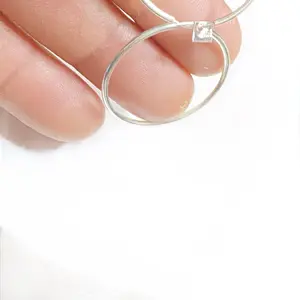 Arracadas de Plata 925 Unique and Brilliant Authentic Original Tube Earrings Ideal for Her