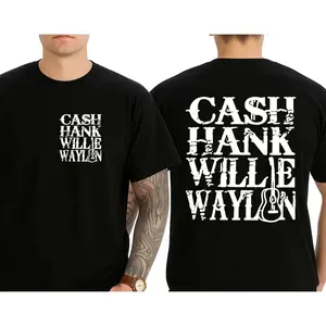 Cash Hank Willie and Waylon Outlaw Country Music T Shirt Sweatshirt Hoodie
