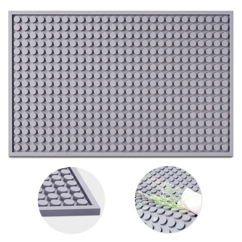 Resin Collector Mat, Easy Clean & Silicone Heat Resistant Mats 14.5'' x 9.4'', Non-Slip Multipurpose Thick Silicone Mats for Resin Molds, Epoxy Resin, Cup Turner, Kitchen Counter, Placemat LET'S RESIN
