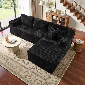 L-Shaped Modern Chenille Sofa Set, Free Combination Sofa for Living Room and Room (Side Recliner) Boneless Sectional Couch home Sofa family Couch boneless couches for living room, Living Room Couch, Moder outdoorfun