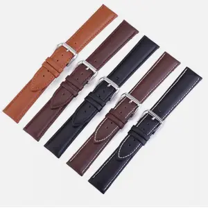 16mm 18mm 20mm 22mm 24mm Genuine Leather Watch Band Strap Bracelet