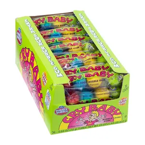Dubble Bubble Cry Baby Extra Sour, Tangy Chewing Bubble Gum Snack - 144-Count Box