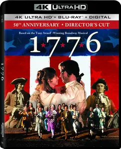 1776 (50th Anniversary--Director’s Cut)  [4K ULTRA HD BLU-RAY MOVIE] Ltd Ed, With Blu-Ray, 4K Mastering, Anniversary Ed, Director's Cut/Ed,