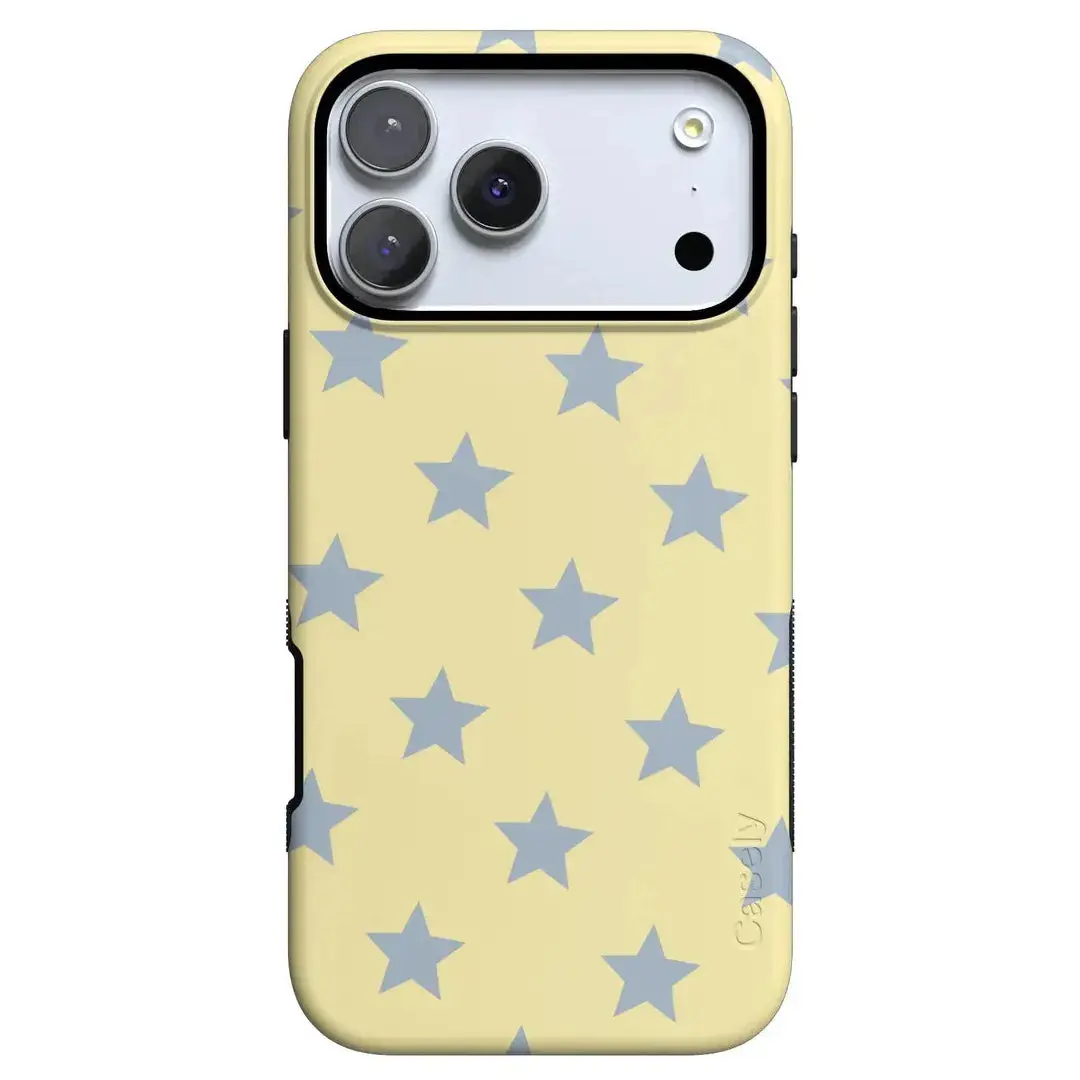 Casely iPhone 17 Pro Case | Shine Bright | Butter Yellow Stars | Bold Protective Design | Compatible with MagSafe