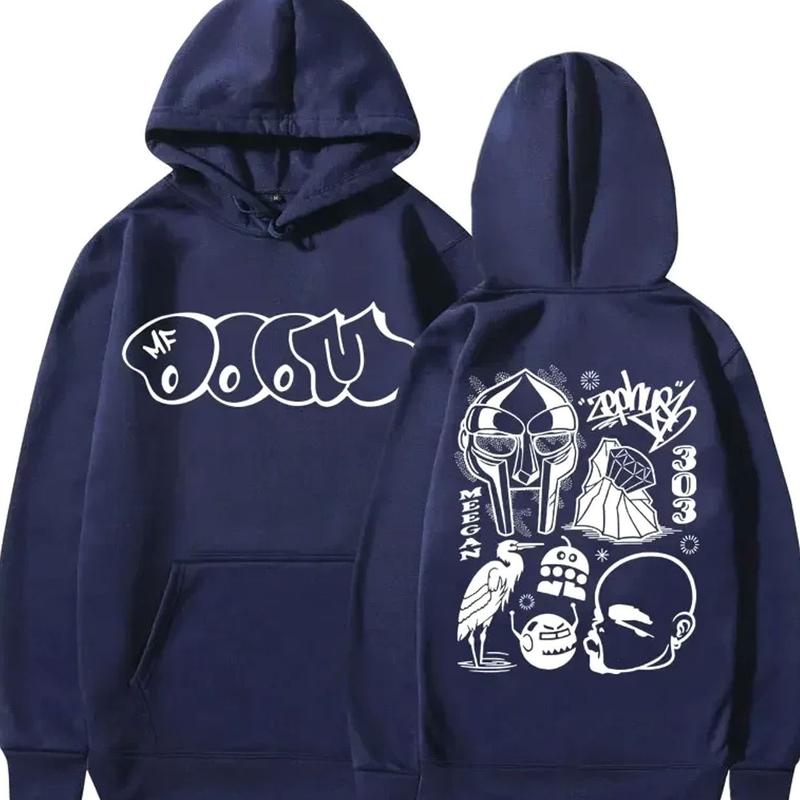 Rapper MF Doom Madvillain Metal Face Graphic Print Autumn and Winter Men's Sweatshirt Hoodie Unisex Hip Hop Fashion Sports Hoodi 4Y0