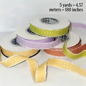 Cute Ribbon Roll Clearance Sale, 5 Yards = 4.57 Meters = 180 Inches, Perfect for Flower Bouquet Wrapping, Hair Accessories, DIY Crafts, Gift Wrapping Supplies