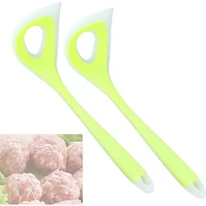 2 Pieces Non-Stick Meat Baller Scoop Spoon Comfortable Practical Meatball Making Tool for Meat and Fish Balls