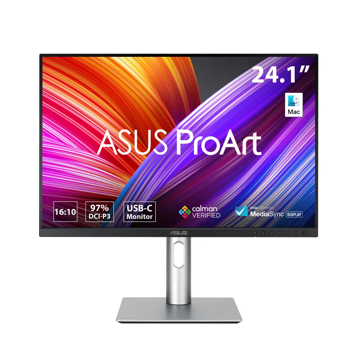 ASUS ProArt Display PA248CRV 24.1" 16:10 WUXGA USB-C IPS LED HDR Monitor, Built-In Speakers, Silver